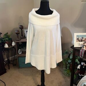 Calvin Klein Cream Cowl Neck Sweater